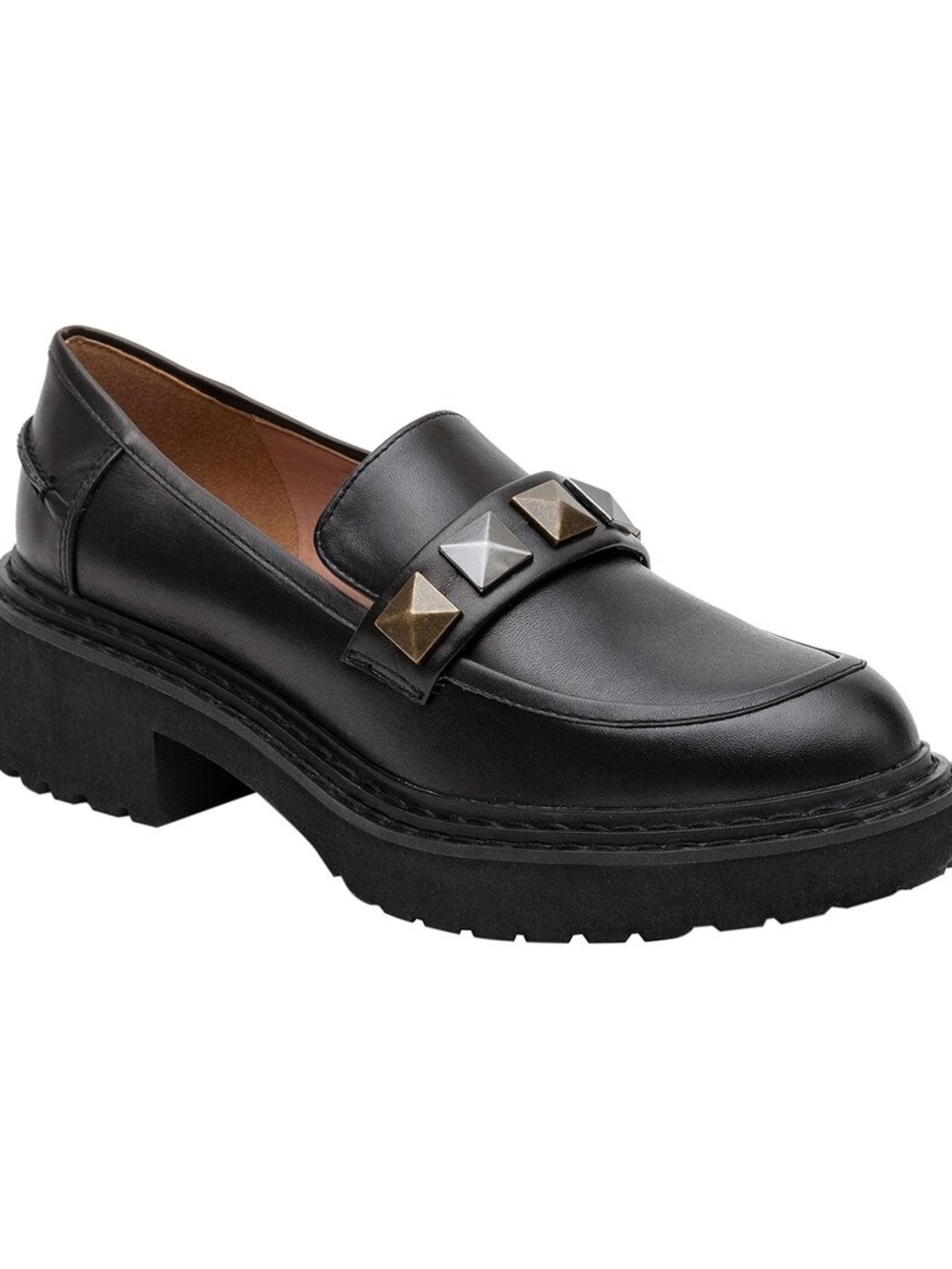 Linea Paolo Black Platform Loafer - Essex - 5.5 WOMEN